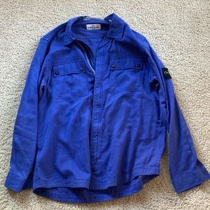 Stone Island luxury men's button down shirt.